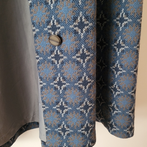 Vintage Welsh Wool Tapestry Cape Dillad Corwgl Coracle Clothes - Picture 8 of 16